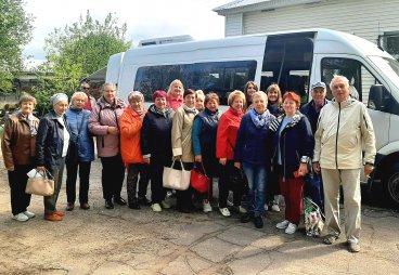 Представители местных отделений «Союза пенсионеров России» из Пскова, Палкино и Псковского района посетили Псково-Печерский монастырь